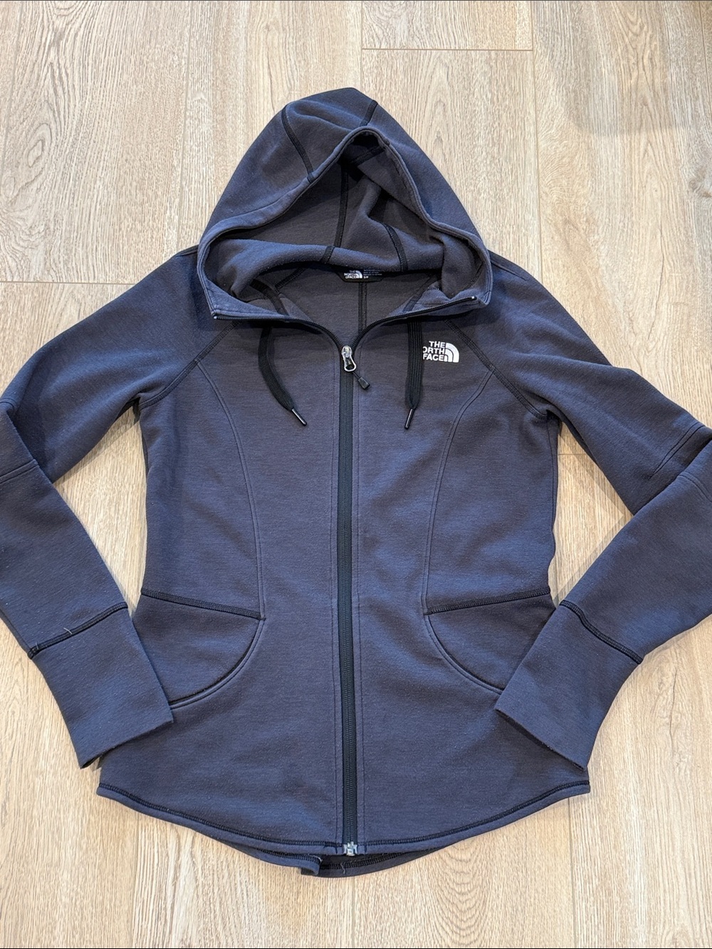 The North Face Women's Hooded Zip-Up Jacket Black XS